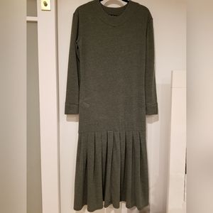 NewMe Olive Green Midi Dress, size M